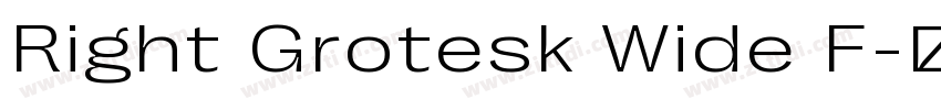 Right Grotesk Wide F字体转换